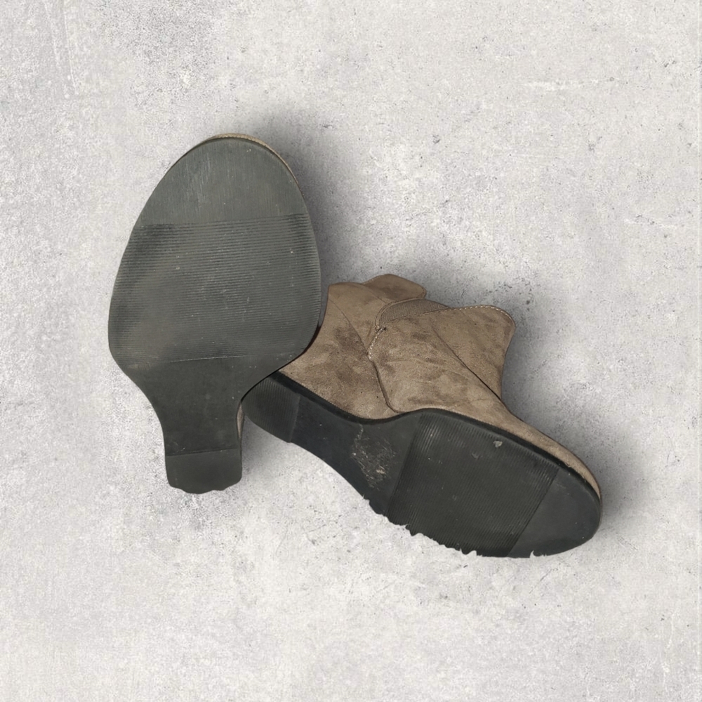 Tan suede ankle boots